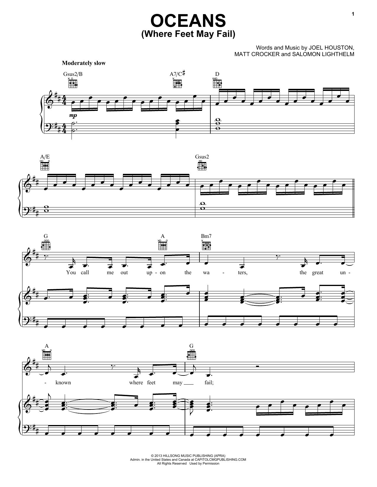 free hillsong piano sheet music